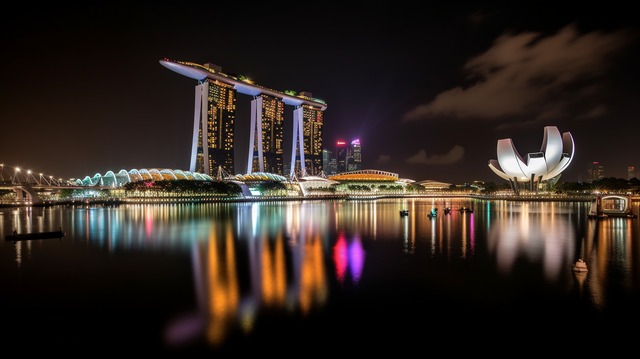 pngtree singapore marina bay sands at night image 2897207